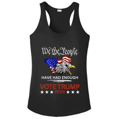 Pro Trump Patriotic Gangster Anti Liberal Republican Gift Black Cott Ladies PosiCharge Competitor Racerback Tank