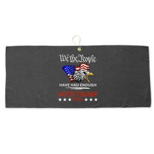 Pro Trump Patriotic Gangster Anti Liberal Republican Gift Black Cott Large Microfiber Waffle Golf Towel