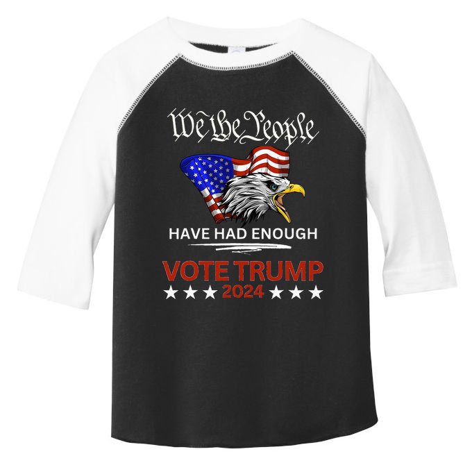 Pro Trump Patriotic Gangster Anti Liberal Republican Gift Black Cott Toddler Fine Jersey T-Shirt