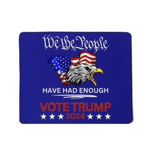 Pro Trump Patriotic Gangster Anti Liberal Republican Gift Black Cott Mousepad