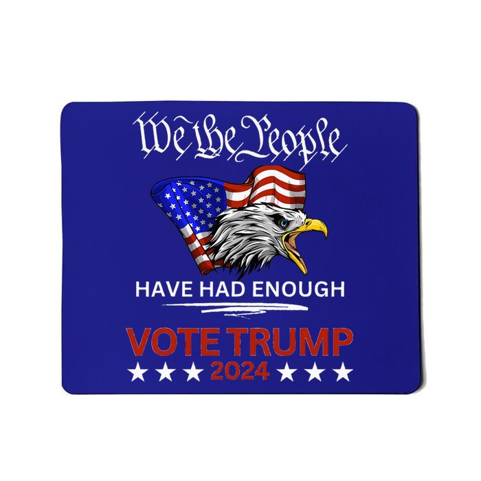 Pro Trump Patriotic Gangster Anti Liberal Republican Gift Black Cott Mousepad