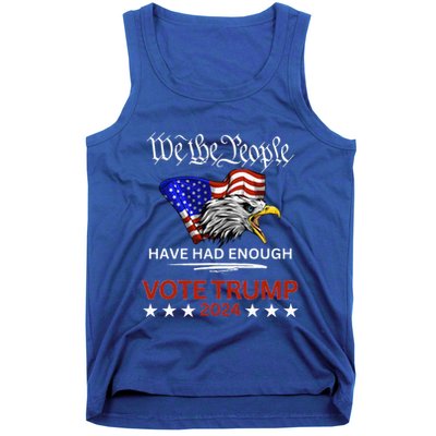 Pro Trump Patriotic Gangster Anti Liberal Republican Gift Black Cott Tank Top
