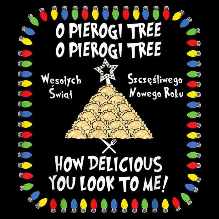 Pierogi Tree Polish Christmas Magnet