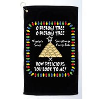 Pierogi Tree Polish Christmas Golf Towel