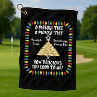 Pierogi Tree Polish Christmas Golf Towel