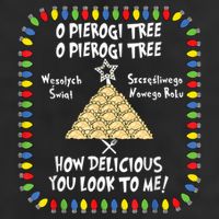 Pierogi Tree Polish Christmas Golf Towel