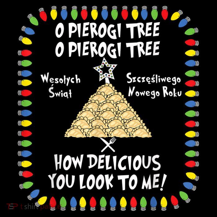 Pierogi Tree Polish Christmas Wool Snapback Cap