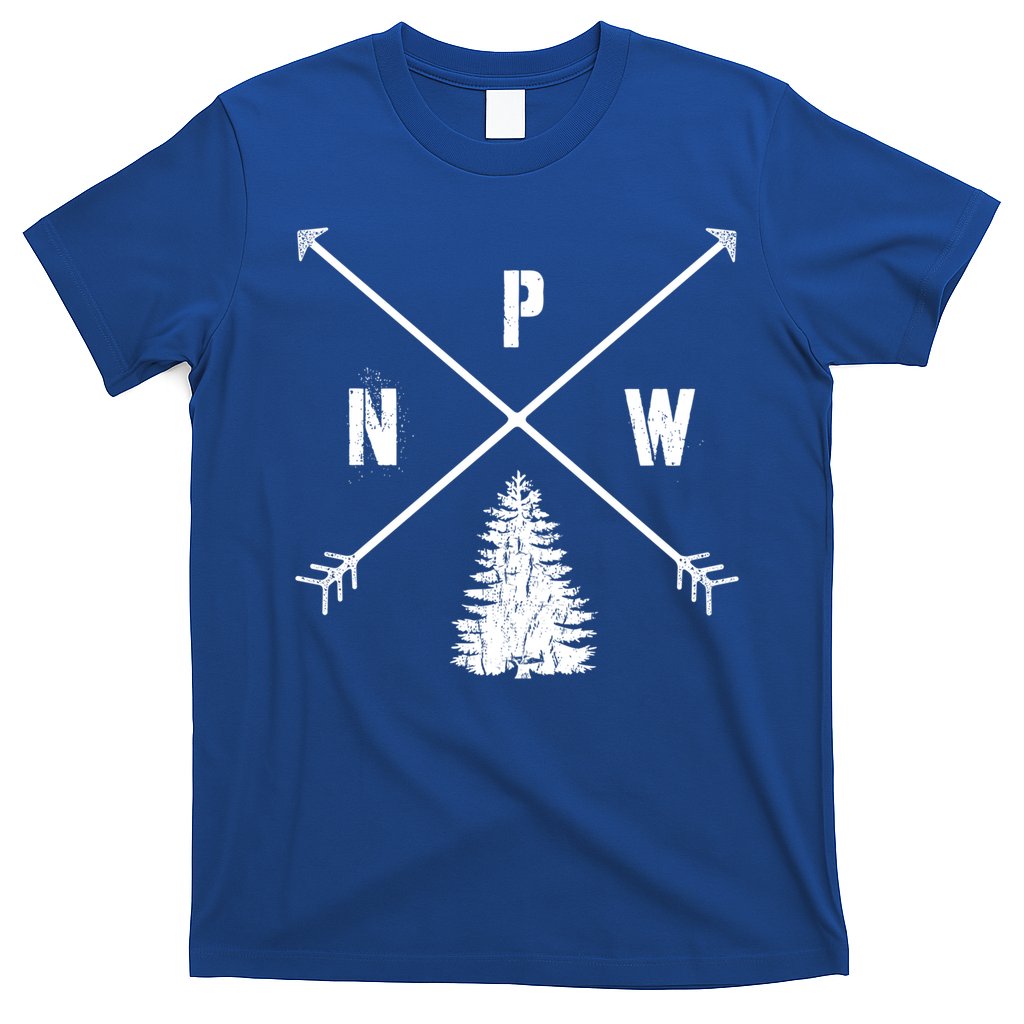 Pine Tree Pacific Northwest Pnw Arrows Fun Gift T-Shirt