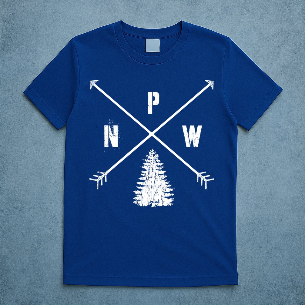 Pine Tree Pacific Northwest Pnw Arrows Fun Gift T-Shirt