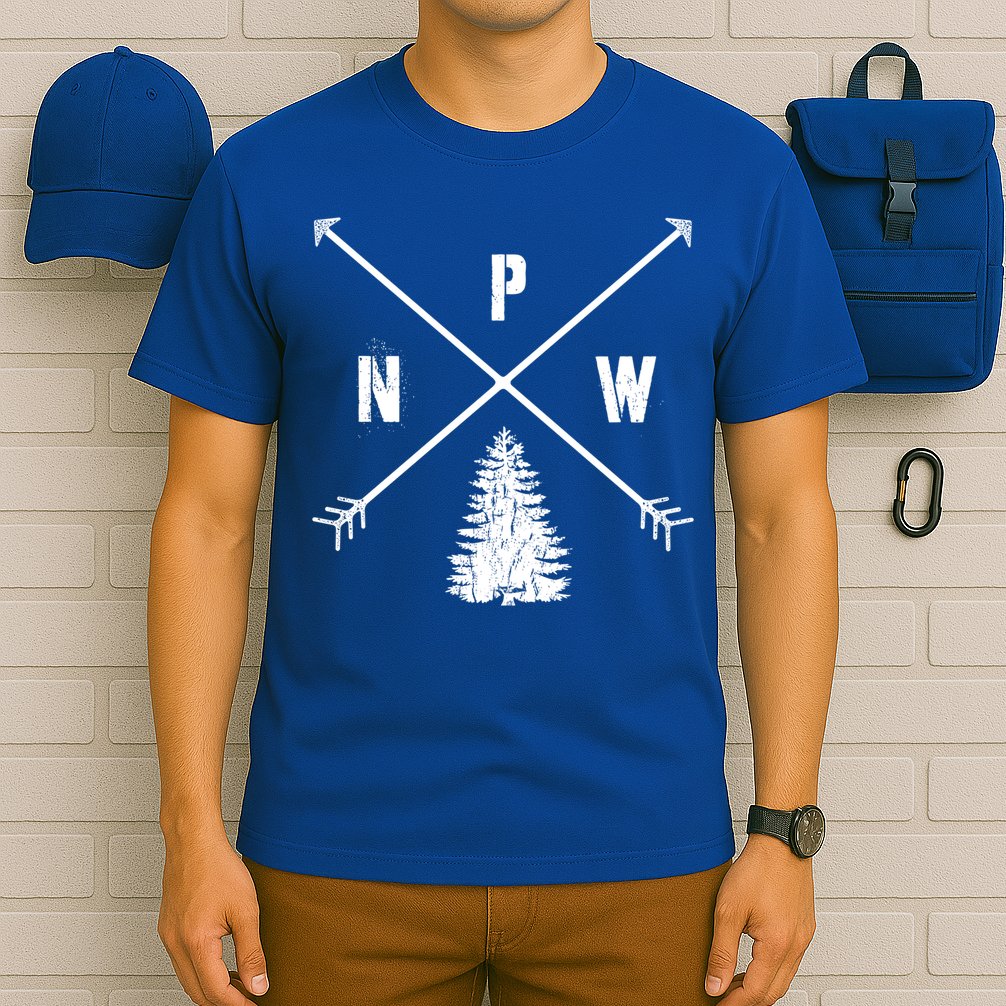 Pine Tree Pacific Northwest Pnw Arrows Fun Gift T-Shirt
