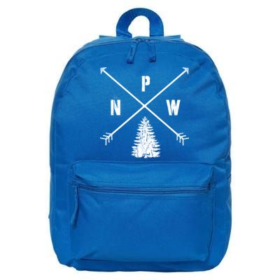 Pine Tree Pacific Northwest Pnw Arrows Fun Gift 16 in Basic Backpack