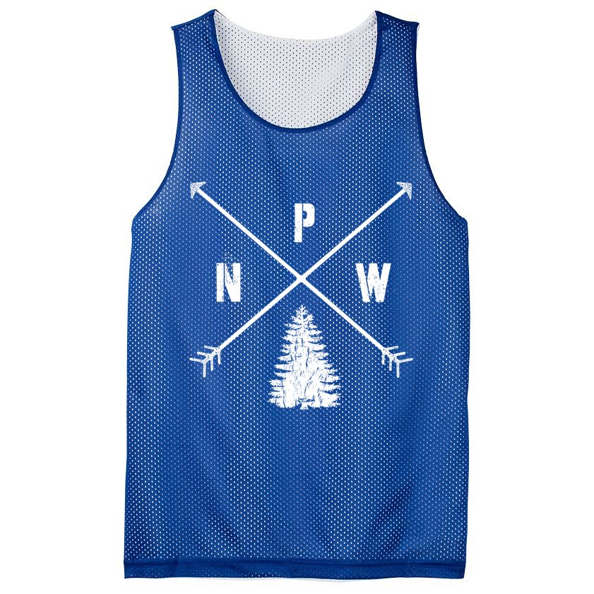 Pine Tree Pacific Northwest Pnw Arrows Fun Gift Mesh Reversible Basketball Jersey Tank