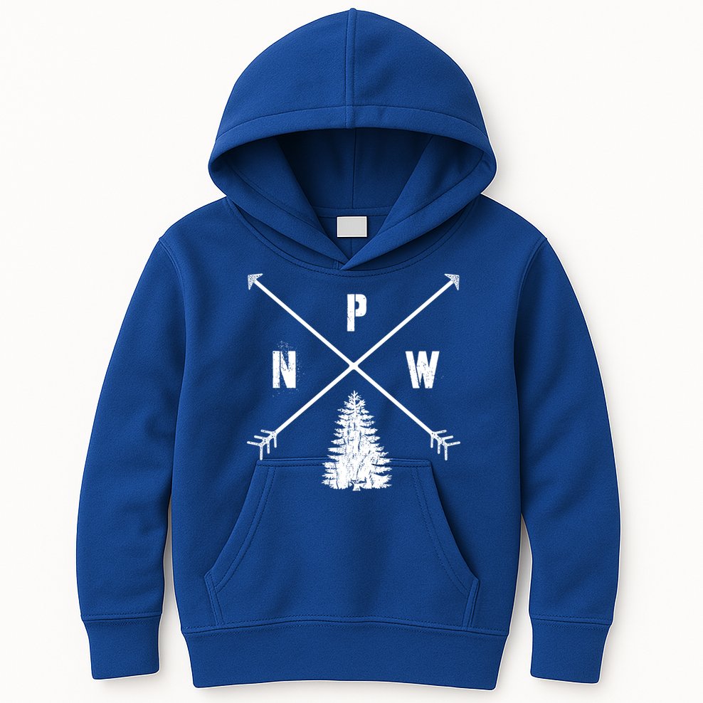 Pine Tree Pacific Northwest Pnw Arrows Fun Gift Kids Hoodie