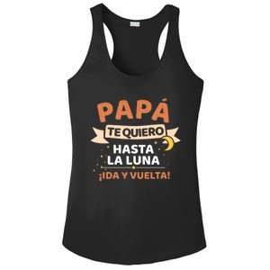 Papá Te Quiero Hasta La Luna ¡Ida Y Vuelta! Dia Del Padre Ladies PosiCharge Competitor Racerback Tank