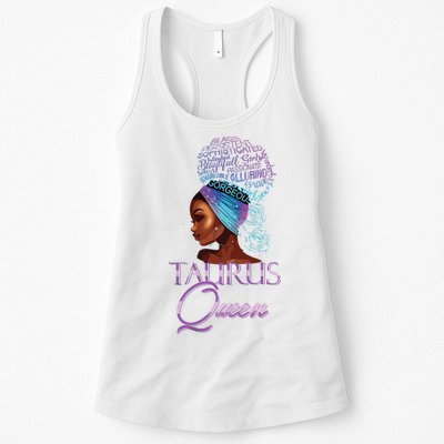 Purple Taurus Queen African American Woman April May Zodiac Womens Tank Top