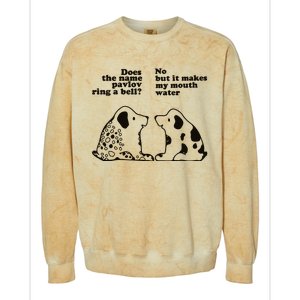 Pavlov That Rings A Bell Psychologist Colorblast Crewneck Sweatshirt