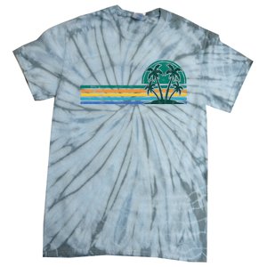 Palm Trees Retro Beach Summer Tie-Dye T-Shirt