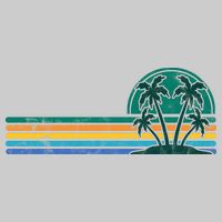 Palm Trees Retro Beach Summer Tie-Dye T-Shirt