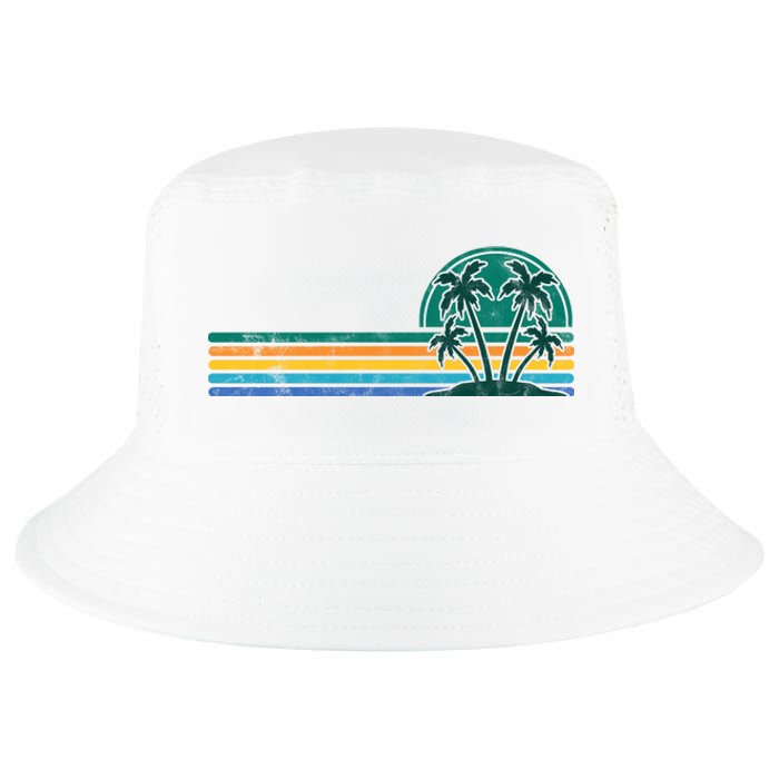 Palm Trees Retro Beach Summer Cool Comfort Performance Bucket Hat