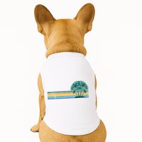 Palm Trees Retro Beach Summer Doggie Tank
