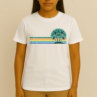 Palm Trees Retro Beach Summer T-Shirt