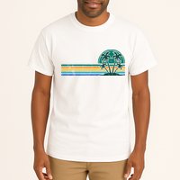 Palm Trees Retro Beach Summer Tall T-Shirt