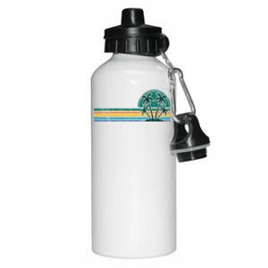 Palm Trees Retro Beach Summer Aluminum Water Bottle