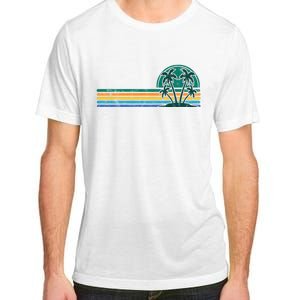 Palm Trees Retro Beach Summer Adult ChromaSoft Performance T-Shirt