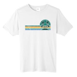 Palm Trees Retro Beach Summer Tall Fusion ChromaSoft Performance T-Shirt