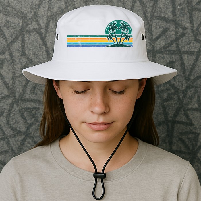 Palm Trees Retro Beach Summer Bucket Hat