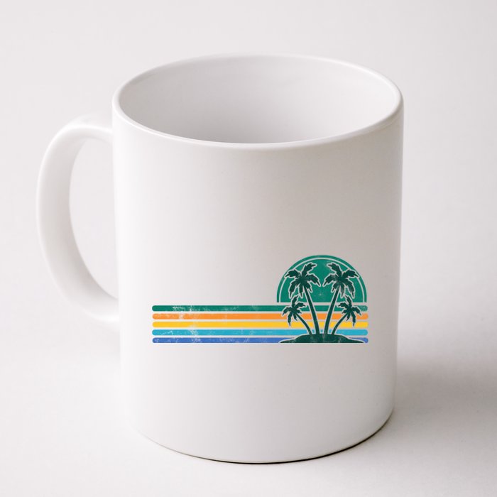 Palm Trees Retro Beach Summer Coffee Mug