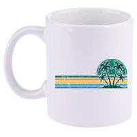 Palm Trees Retro Beach Summer 11oz C Handle Ceramic Mug