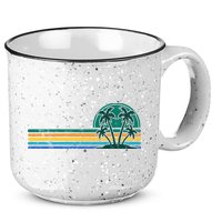Palm Trees Retro Beach Summer 15oz Campfire Ceramic Mug