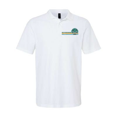 Palm Trees Retro Beach Summer Softstyle Adult Sport Polo