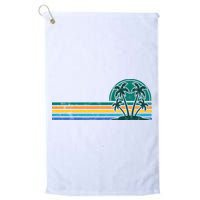 Palm Trees Retro Beach Summer Golf Towel