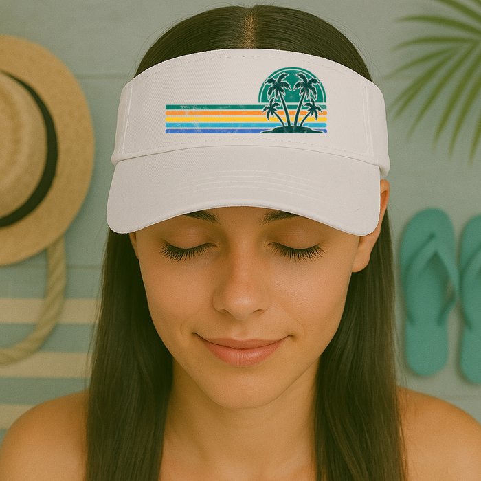 Palm Trees Retro Beach Summer Visor
