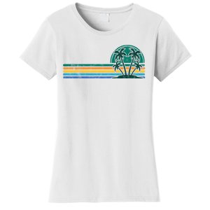 Palm Trees Retro Beach Summer Women's T-Shirt