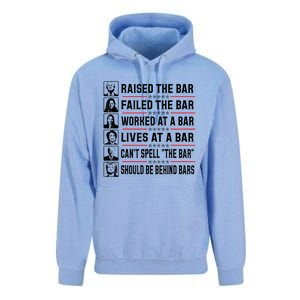 Pro Trump Raised The Bar Funny Political Anti Biden Meme Unisex Surf Hoodie