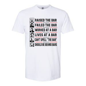 Pro Trump Raised The Bar Funny Political Anti Biden Meme Softstyle CVC T-Shirt