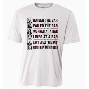 Pro Trump Raised The Bar Funny Political Anti Biden Meme Cooling Performance Crew T-Shirt