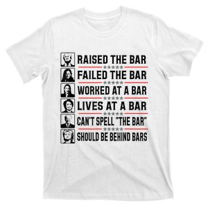 Pro Trump Raised The Bar Funny Political Anti Biden Meme T-Shirt