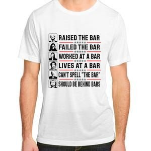 Pro Trump Raised The Bar Funny Political Anti Biden Meme Adult ChromaSoft Performance T-Shirt