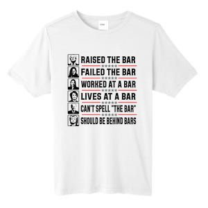 Pro Trump Raised The Bar Funny Political Anti Biden Meme Tall Fusion ChromaSoft Performance T-Shirt