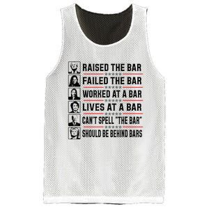 Pro Trump Raised The Bar Funny Political Anti Biden Meme Mesh Reversible Basketball Jersey Tank