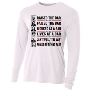 Pro Trump Raised The Bar Funny Political Anti Biden Meme Cooling Performance Long Sleeve Crew