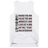 Pro Trump Raised The Bar Funny Political Anti Biden Meme Tank Top