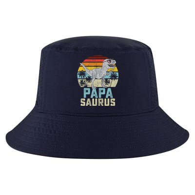 Papasaurus T Rex Dinosaur Papa Saurus Family Matching Cool Comfort Performance Bucket Hat