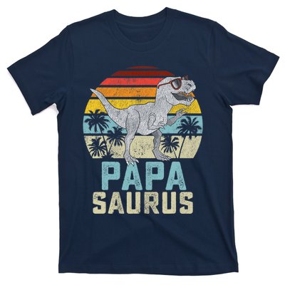 Papasaurus T Rex Dinosaur Papa Saurus Family Matching T-Shirt