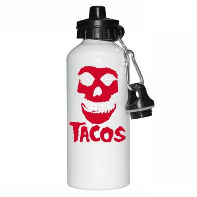 Punk Tacos Rock Aluminum Water Bottle 