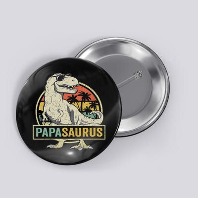 Papasaurus T Rex Dinosaur Papa Saurus Family Matching Button
